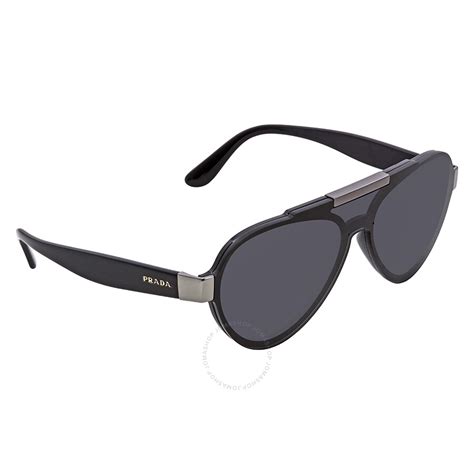 pr-01us44-x prada|Prada Black Pilot Sunglasses PR 01US 1AB5S0 44 .